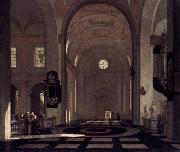 Emmanuel de Witte Interior of a Baroque Church Sweden oil painting artist